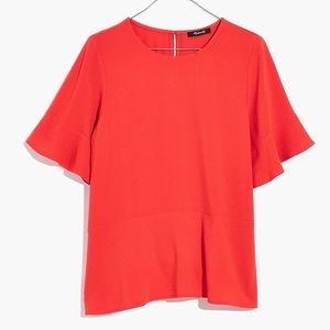 MADEWELL Flare-Hem Top